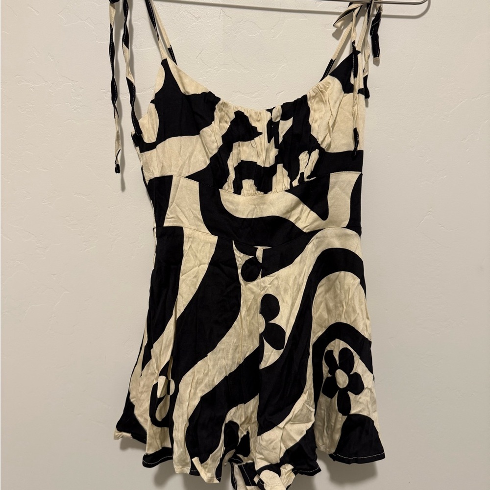 Urban Outfitters black and white romper